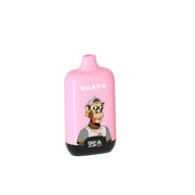 Vaper de 12.000 puffs desechable y recargable tipo c sabor Fresa Frambuesa Cereza (sin nicotina)