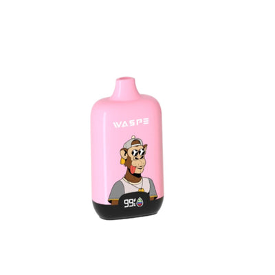 Vaper de 12.000 puffs desechable y recargable tipo c sabor Fresa Frambuesa Cereza (sin nicotina)