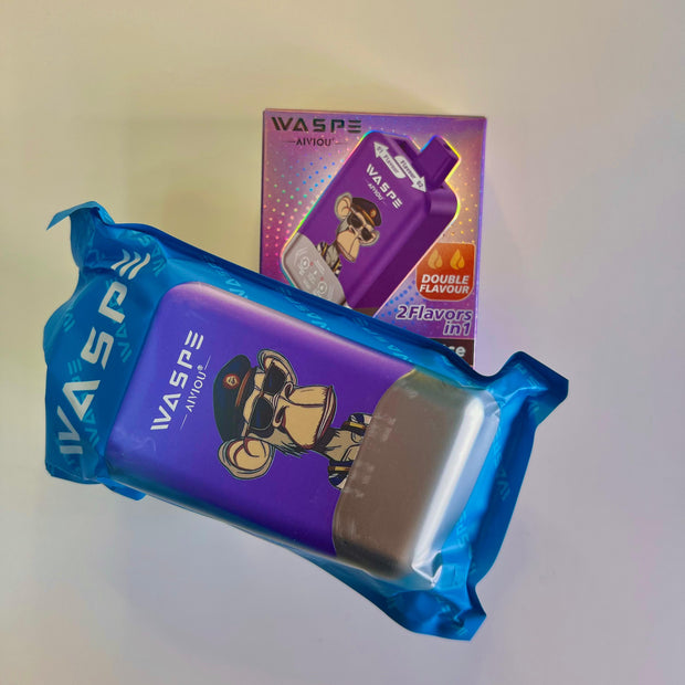 Vaper de 40.000 puffs desechable y recargable tipo c sabor Hielo de uva y kiwi de fresa con sistema de eleccion de sabor  (sin nicotina)