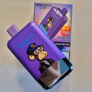 Vaper de 40.000 puffs desechable y recargable tipo c sabor Bayas mixtas y hielo doble de manzana con sistema de eleccion de sabor  (sin nicotina)