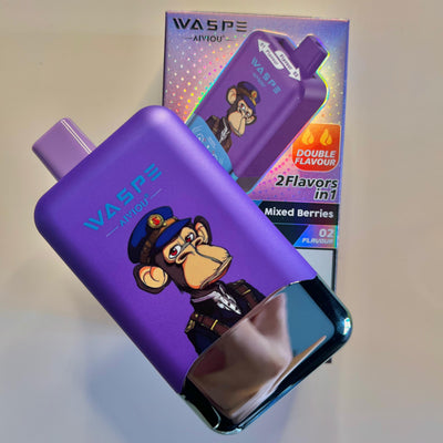 Vaper de 40.000 puffs desechable y recargable tipo c sabor Bayas mixtas y hielo doble de manzana con sistema de eleccion de sabor  (sin nicotina)